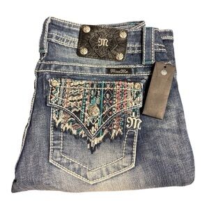 Miss Me Bootcut Low Rise w/ Embroidered Pocket